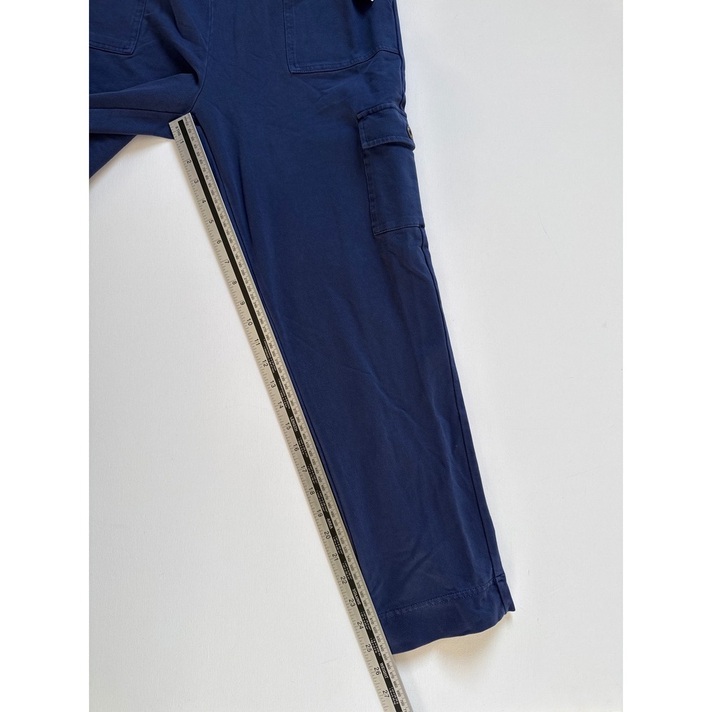 Caslon Women Navy Peacoat Cargo Pants Elastic Drawstring Waist CN468414MI Size S - Picture 5 of 10
